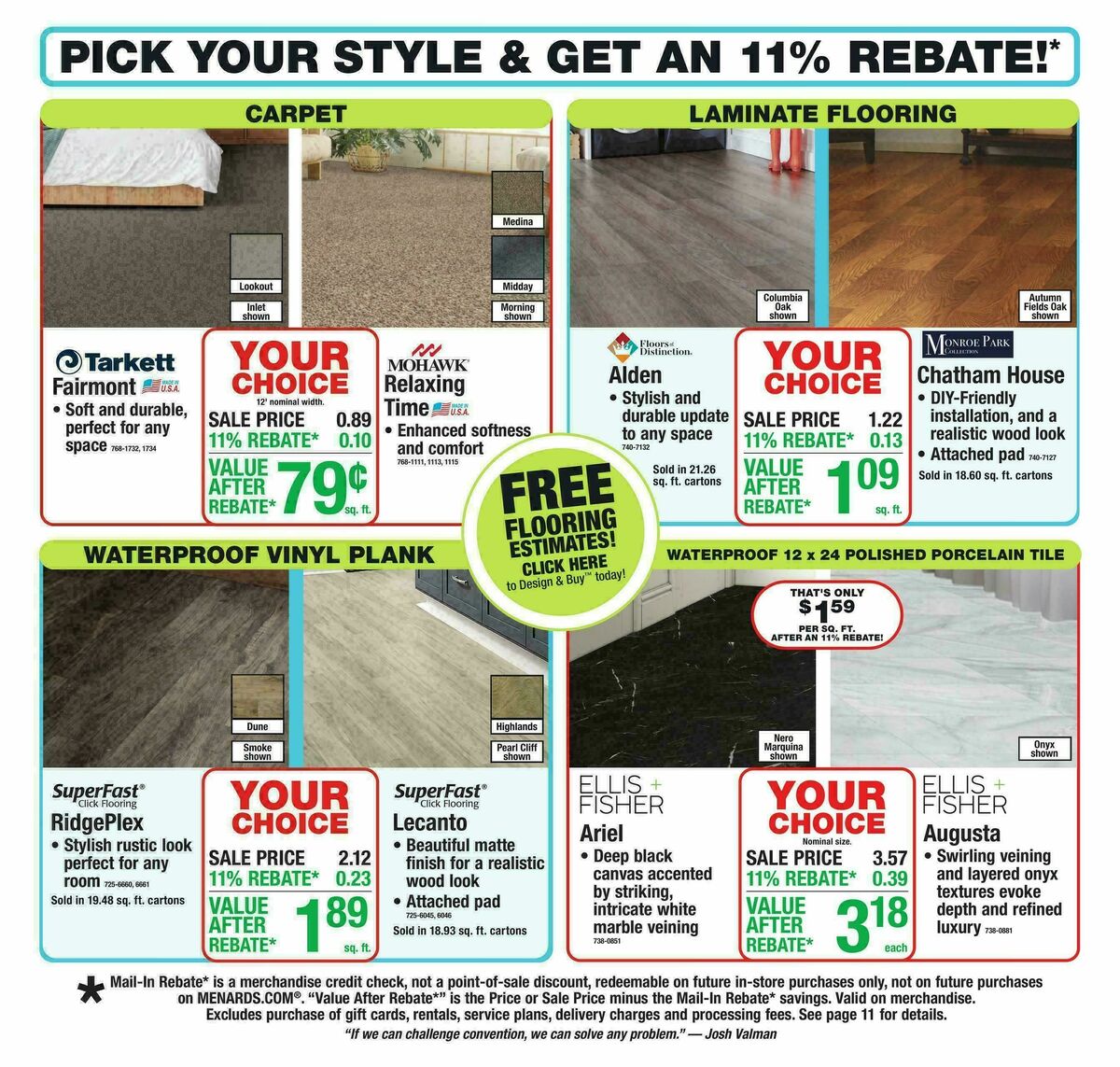 Menards Weekly Ad from March 25