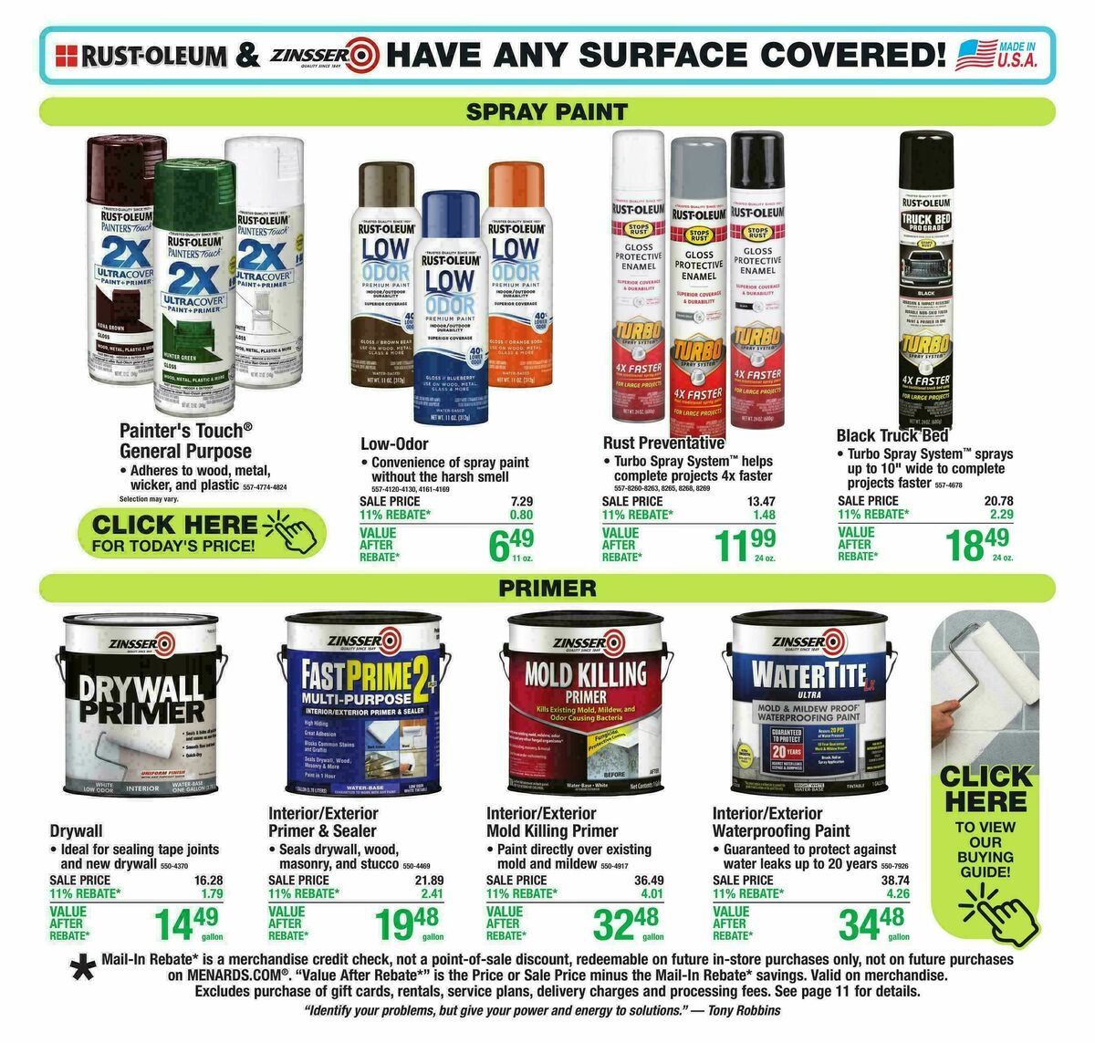 Menards Weekly Ad from March 25