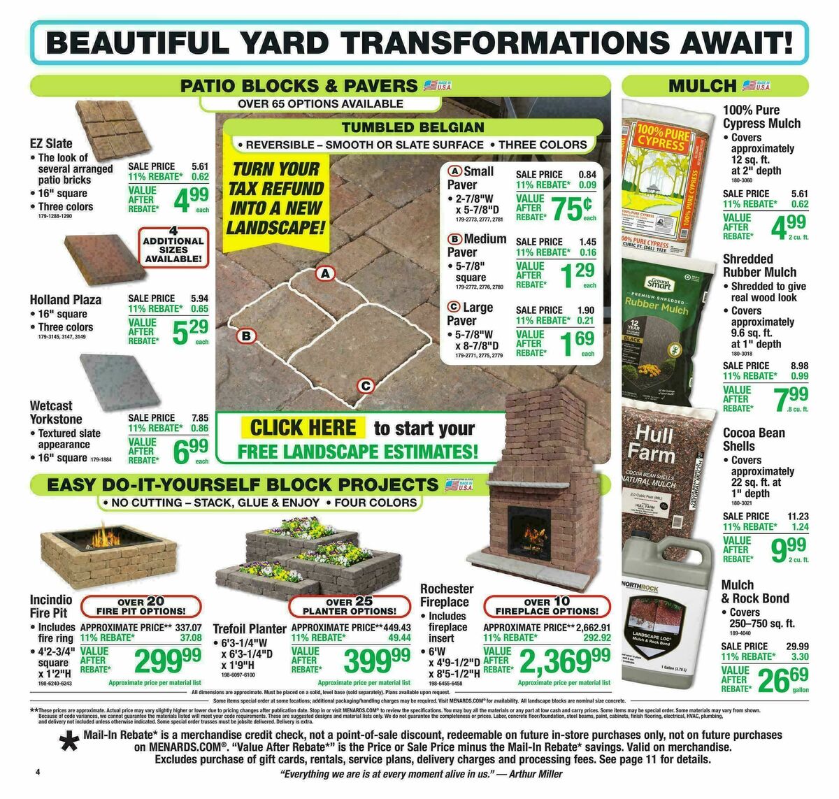 Menards Weekly Ad from March 25