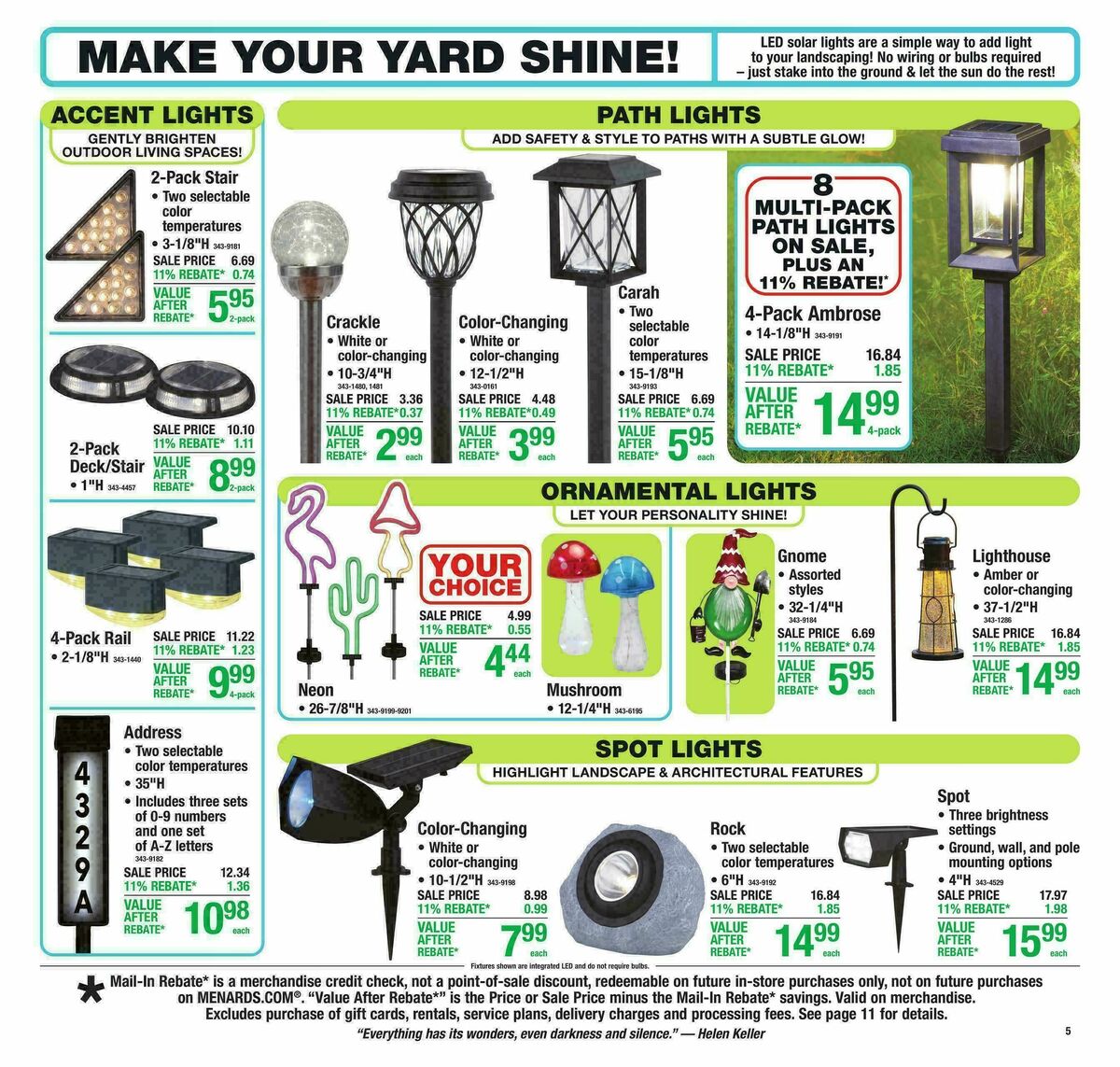 Menards Weekly Ad from March 25