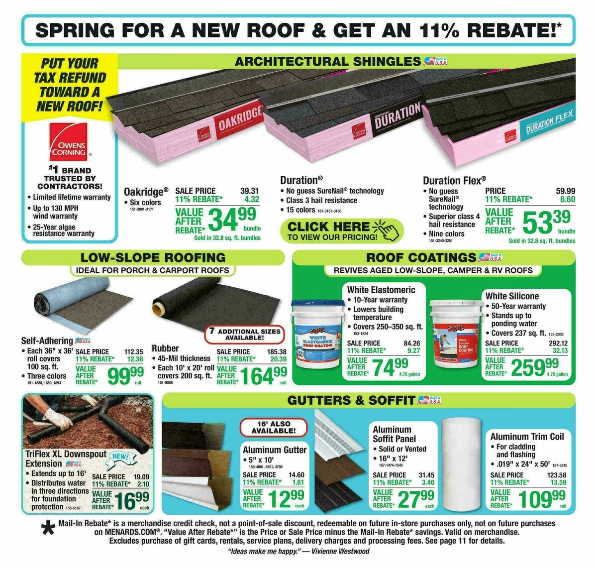 Menards Weekly Ad from March 25