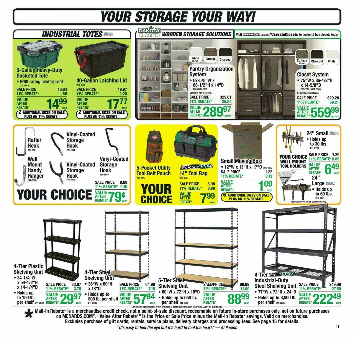 Menards Weekly Ad from April 1