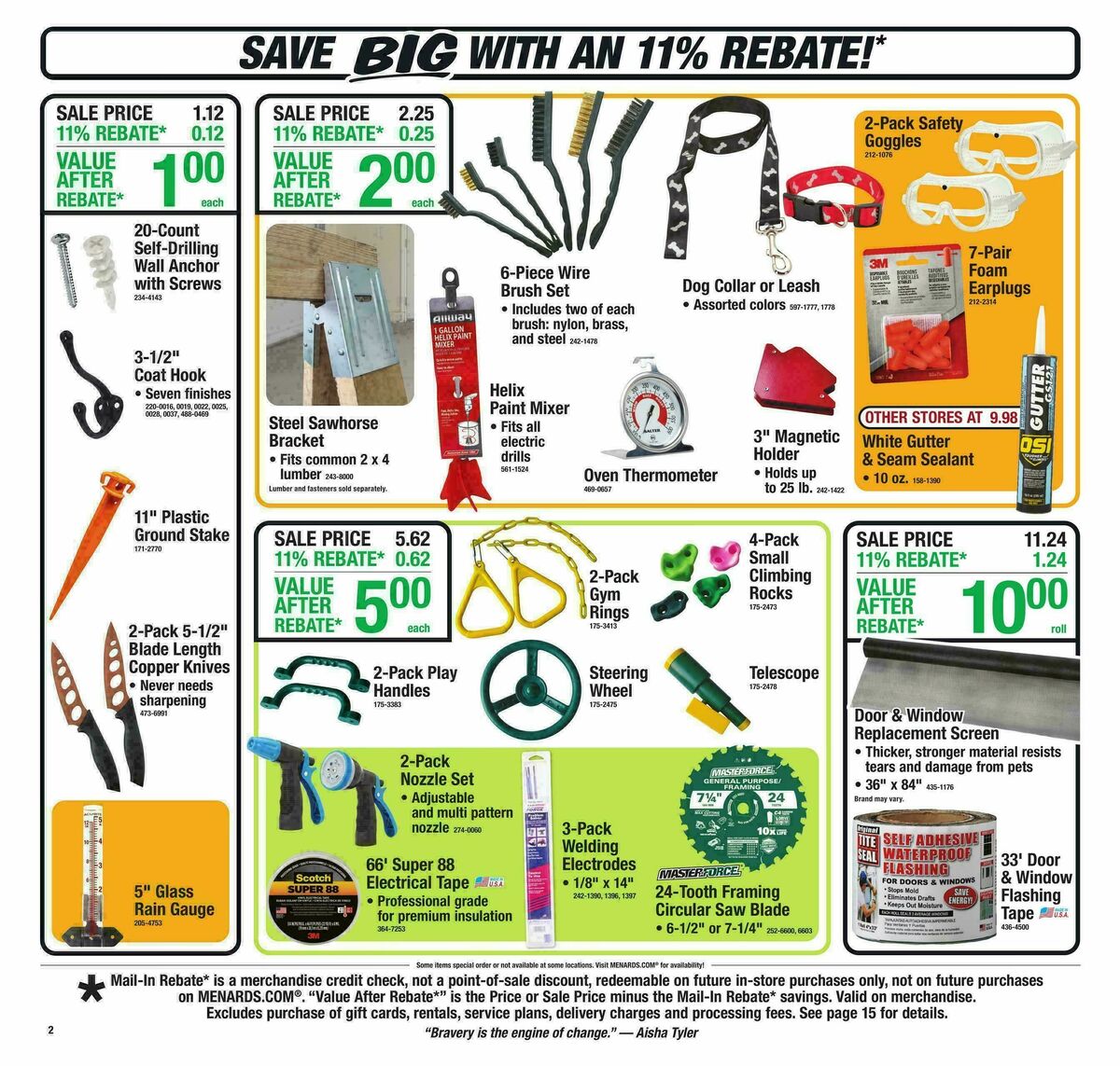 Menards Weekly Ad from April 1