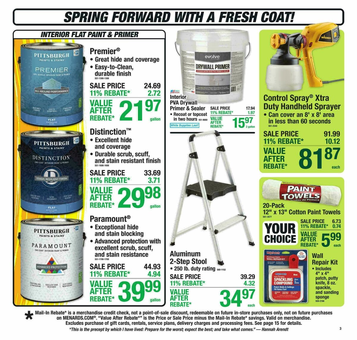 Menards Weekly Ad from April 1