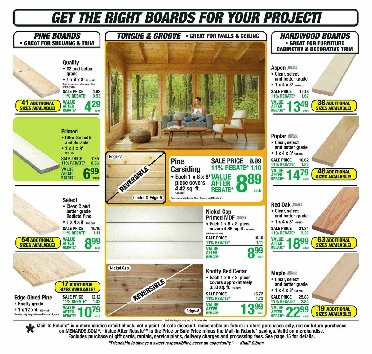Menards Weekly Ad from April 1