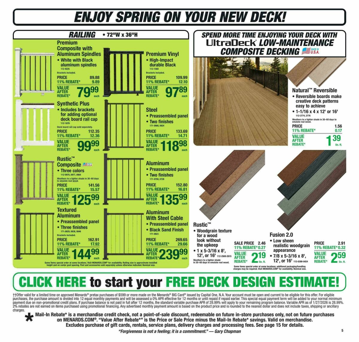 Menards Weekly Ad from April 1