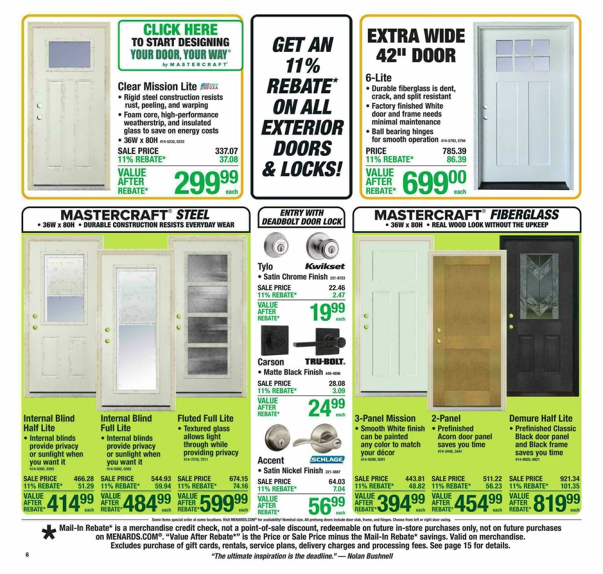 Menards Weekly Ad from April 1