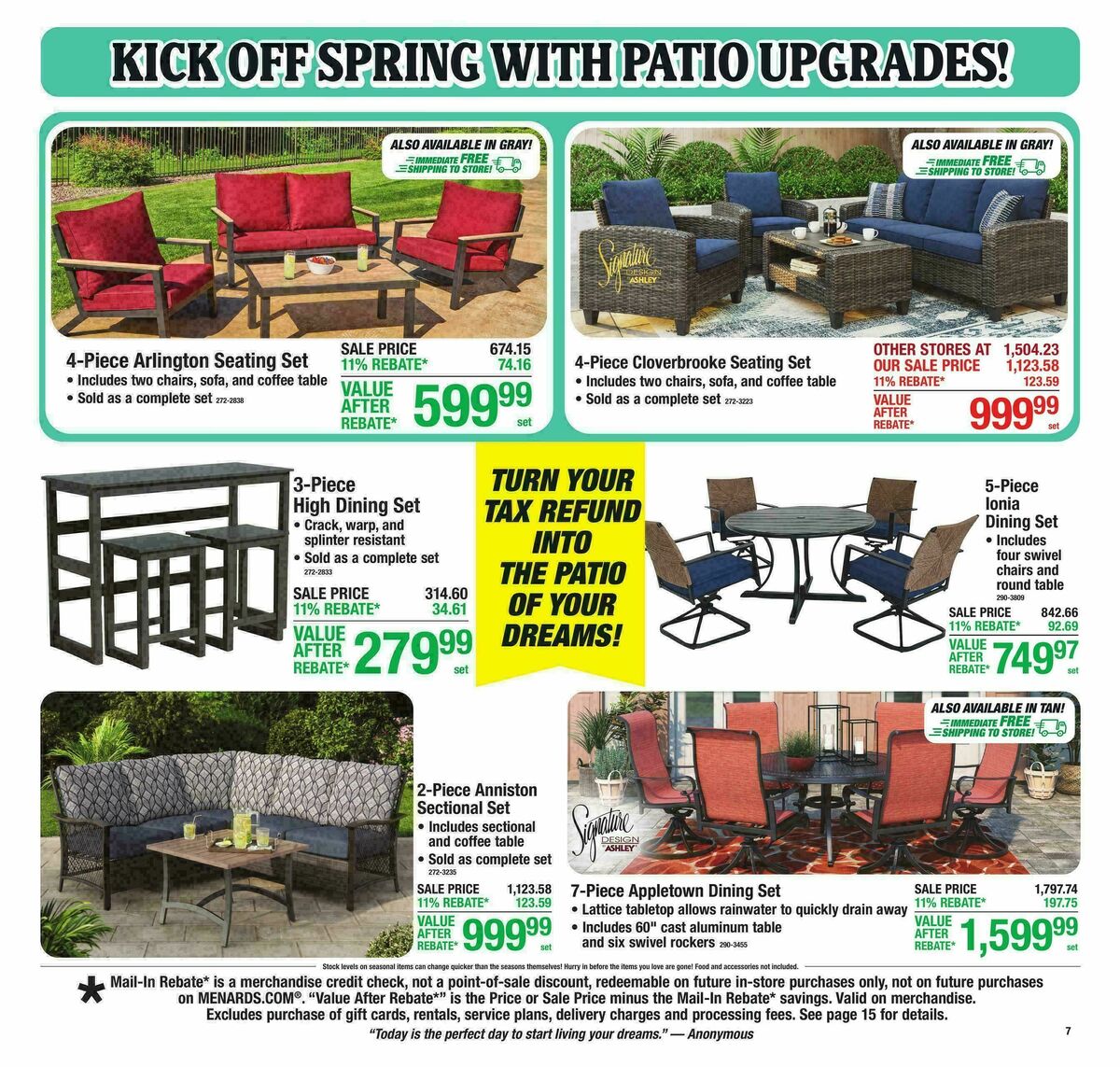 Menards Weekly Ad from April 1