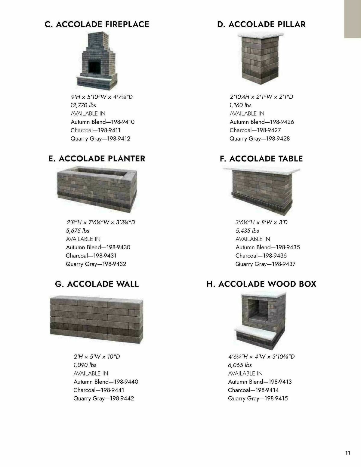Menards Outdoor Living Block Catalog Weekly Ad from April 2