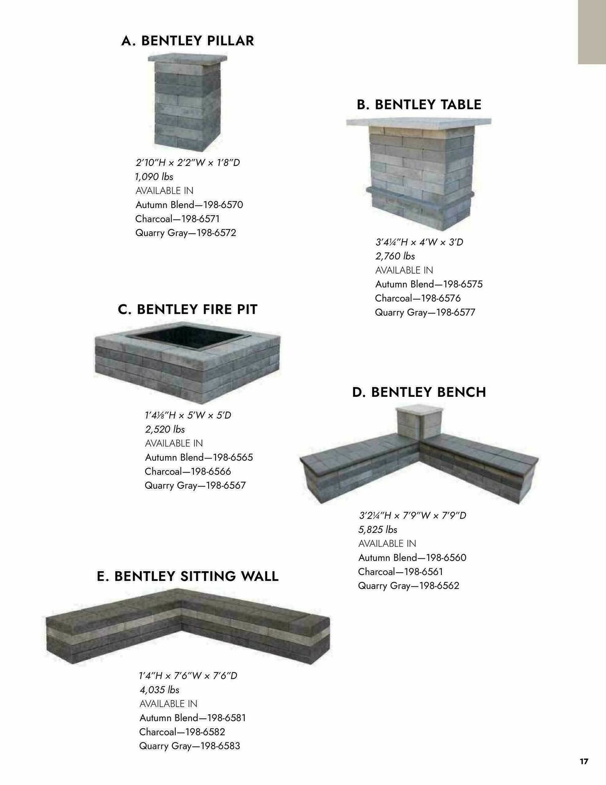 Menards Outdoor Living Block Catalog Weekly Ad from April 2