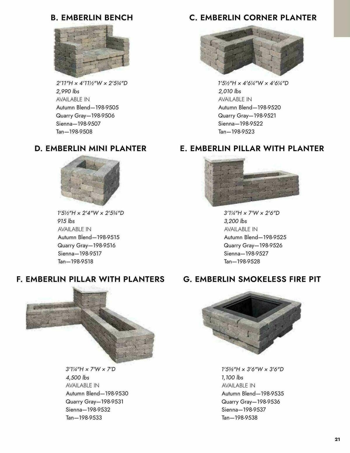 Menards Outdoor Living Block Catalog Weekly Ad from April 2
