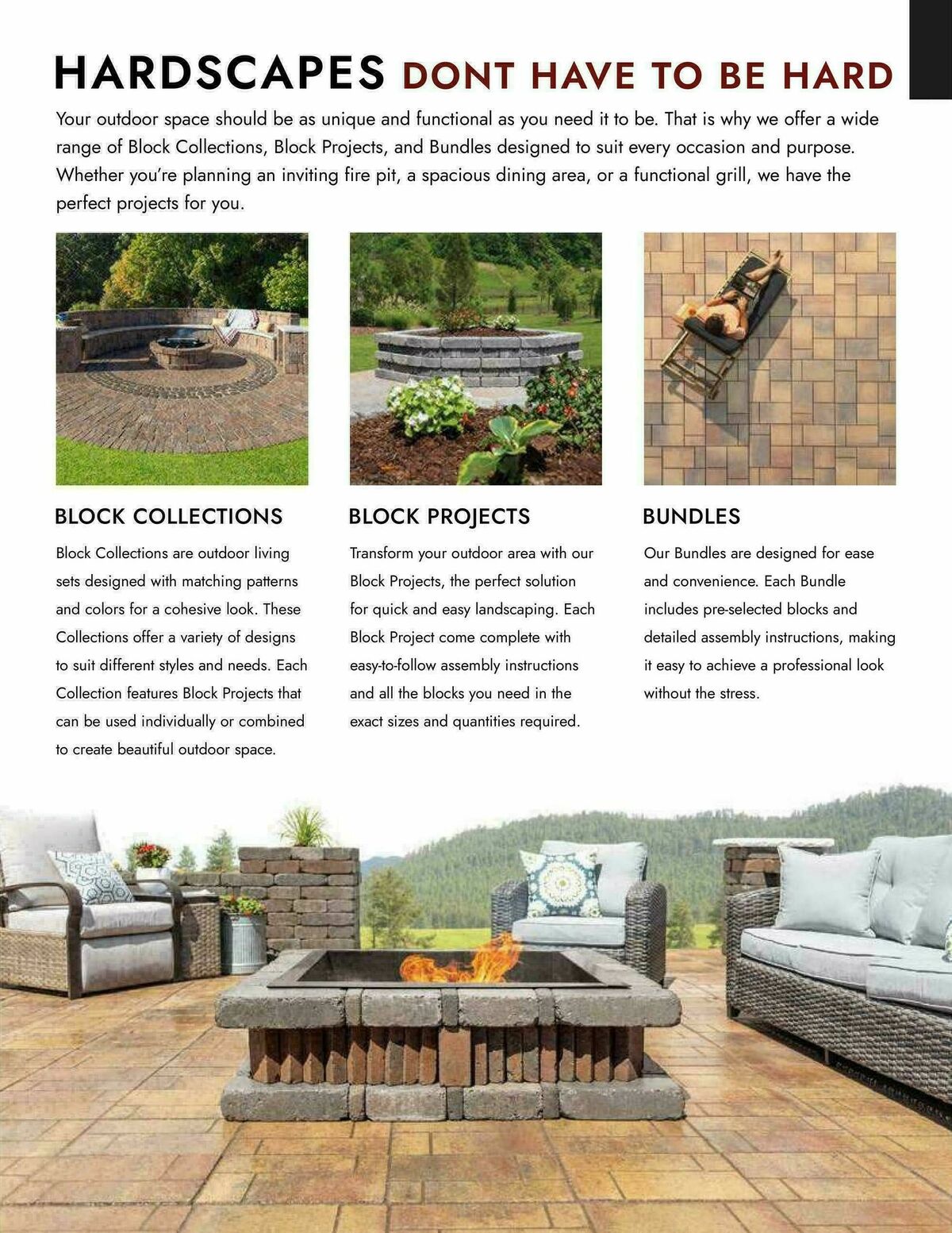 Menards Outdoor Living Block Catalog Weekly Ad from April 2