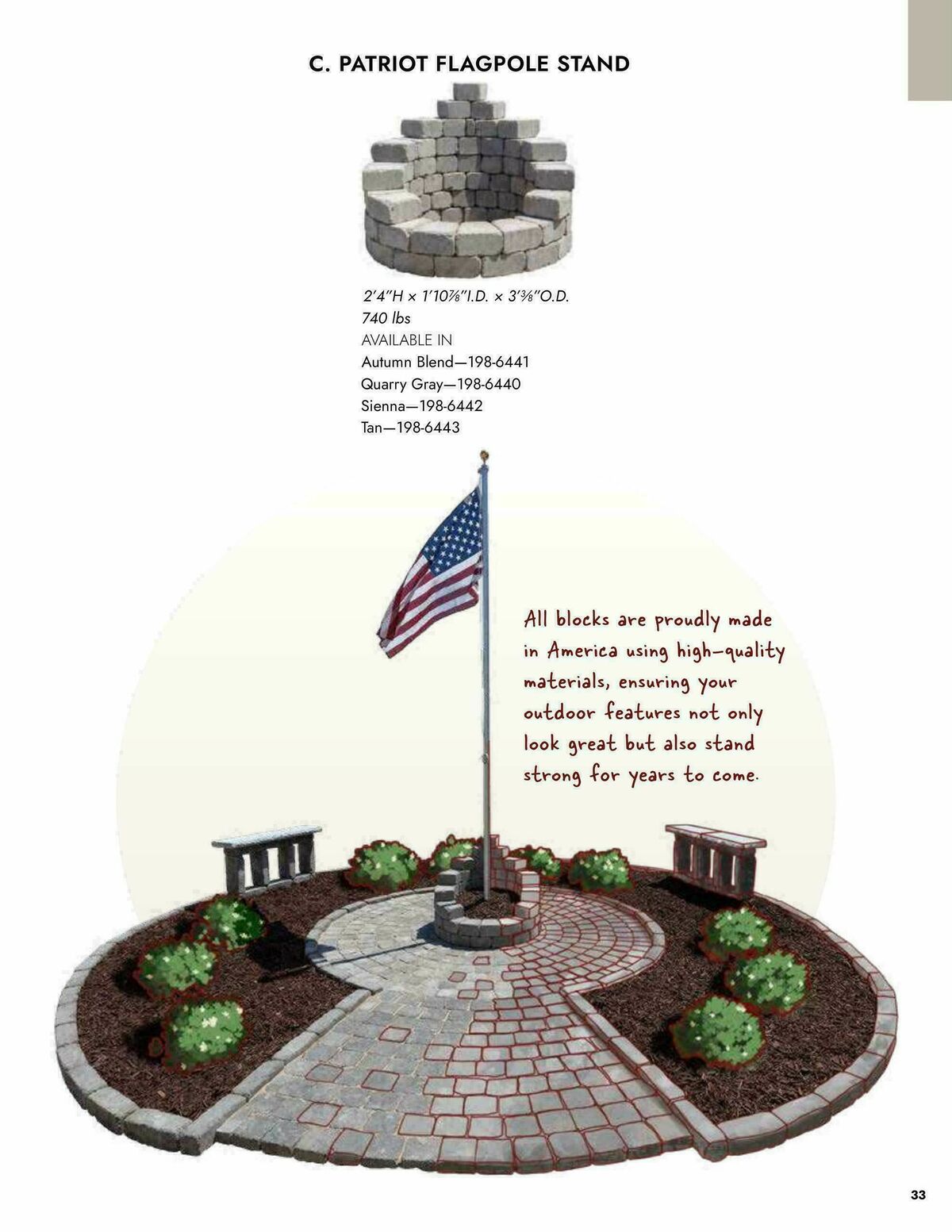 Menards Outdoor Living Block Catalog Weekly Ad from April 2