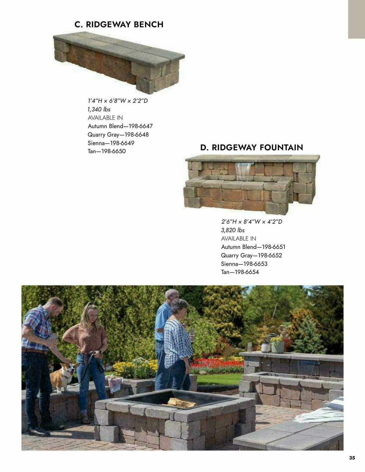 Menards Outdoor Living Block Catalog Weekly Ad from April 2