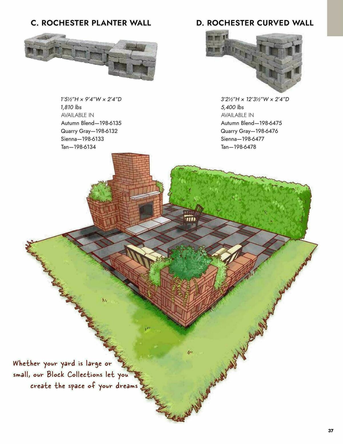 Menards Outdoor Living Block Catalog Weekly Ad from April 2