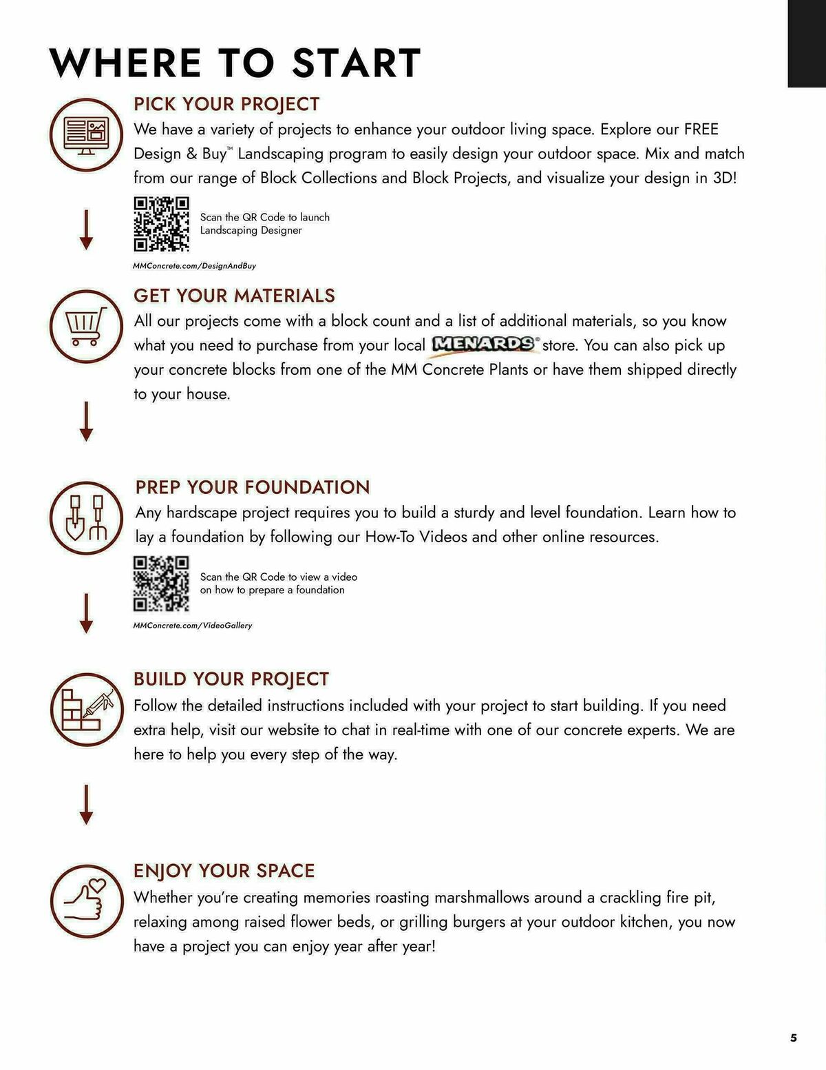 Menards Outdoor Living Block Catalog Weekly Ad from April 2