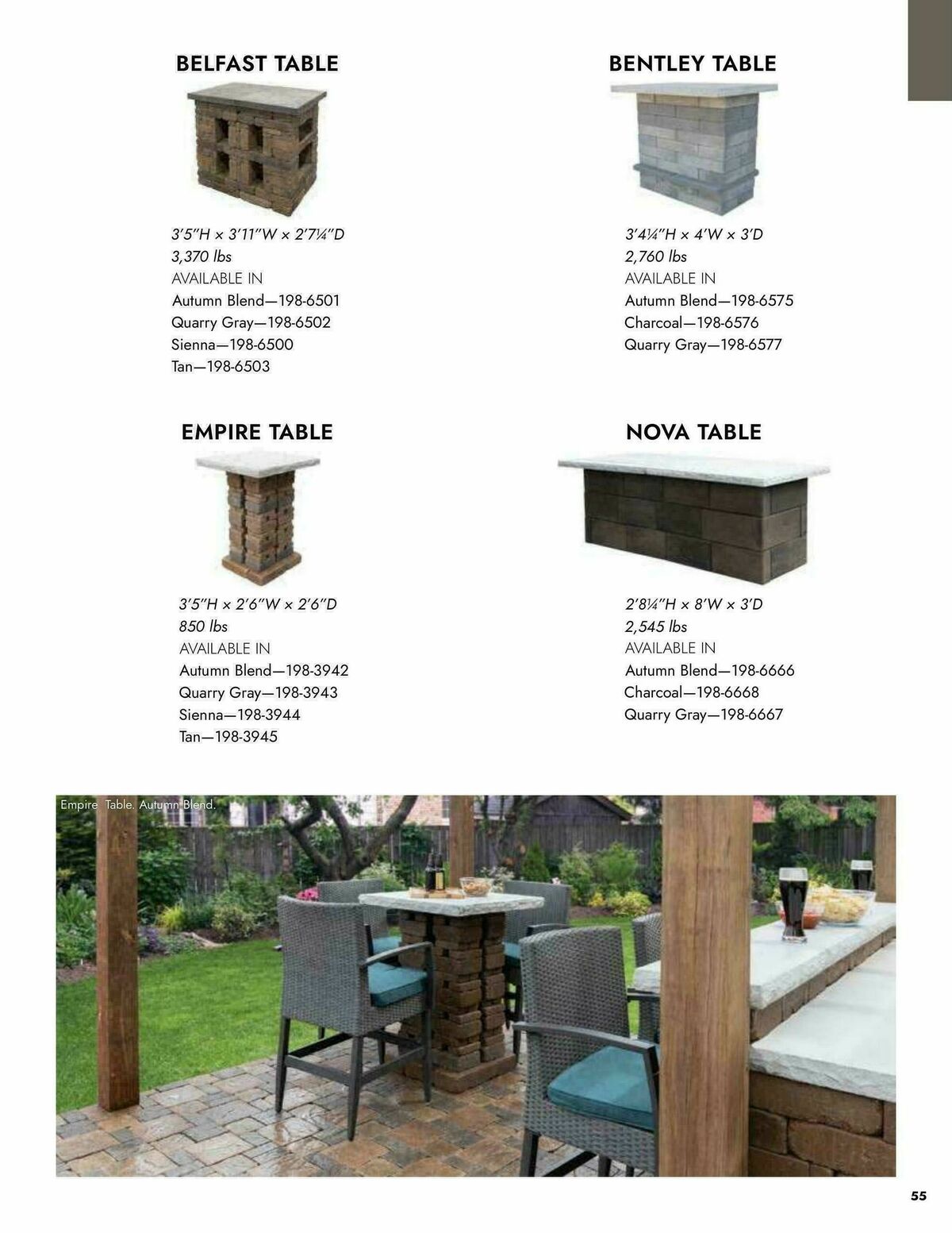 Menards Outdoor Living Block Catalog Weekly Ad from April 2