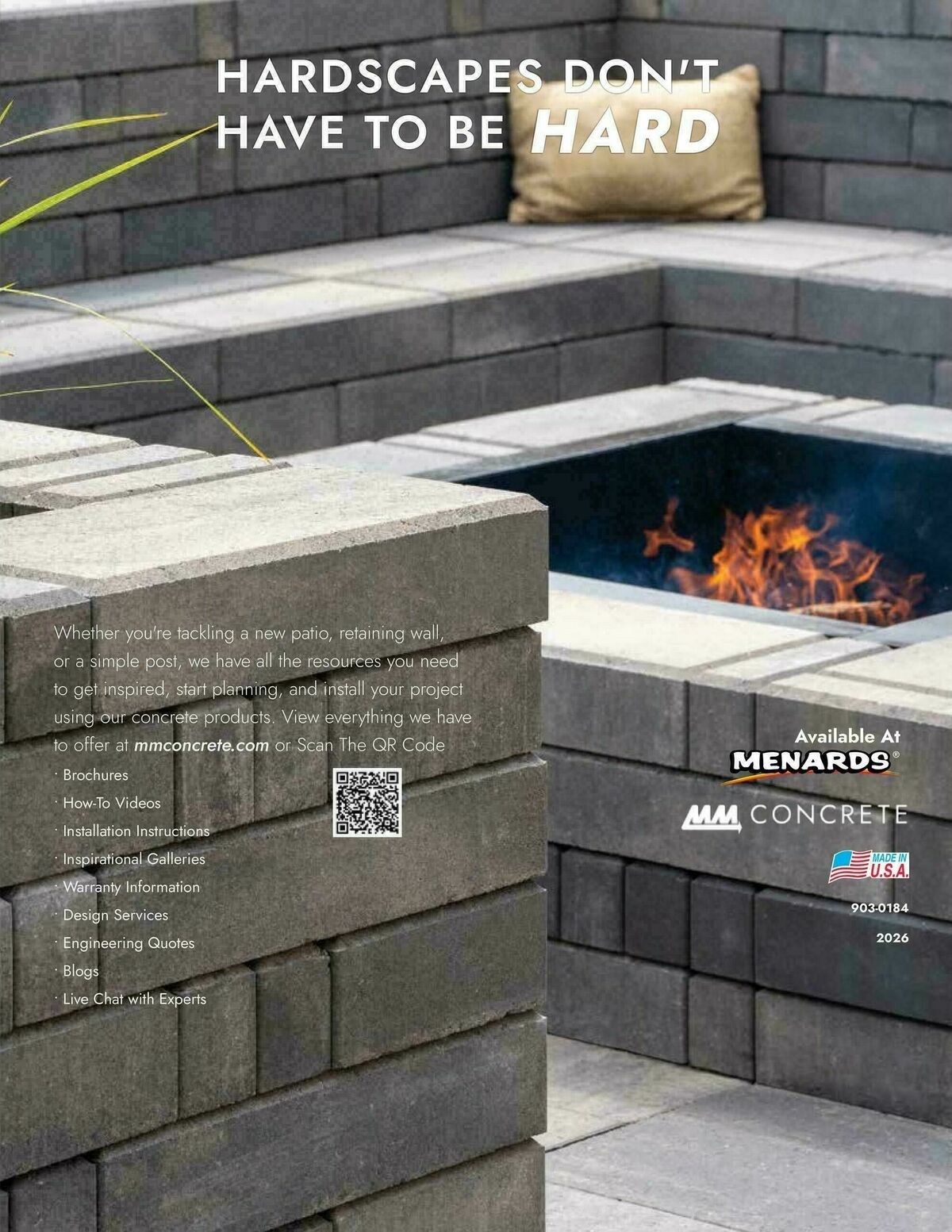Menards Landscape Block Catalog Weekly Ad from April 2