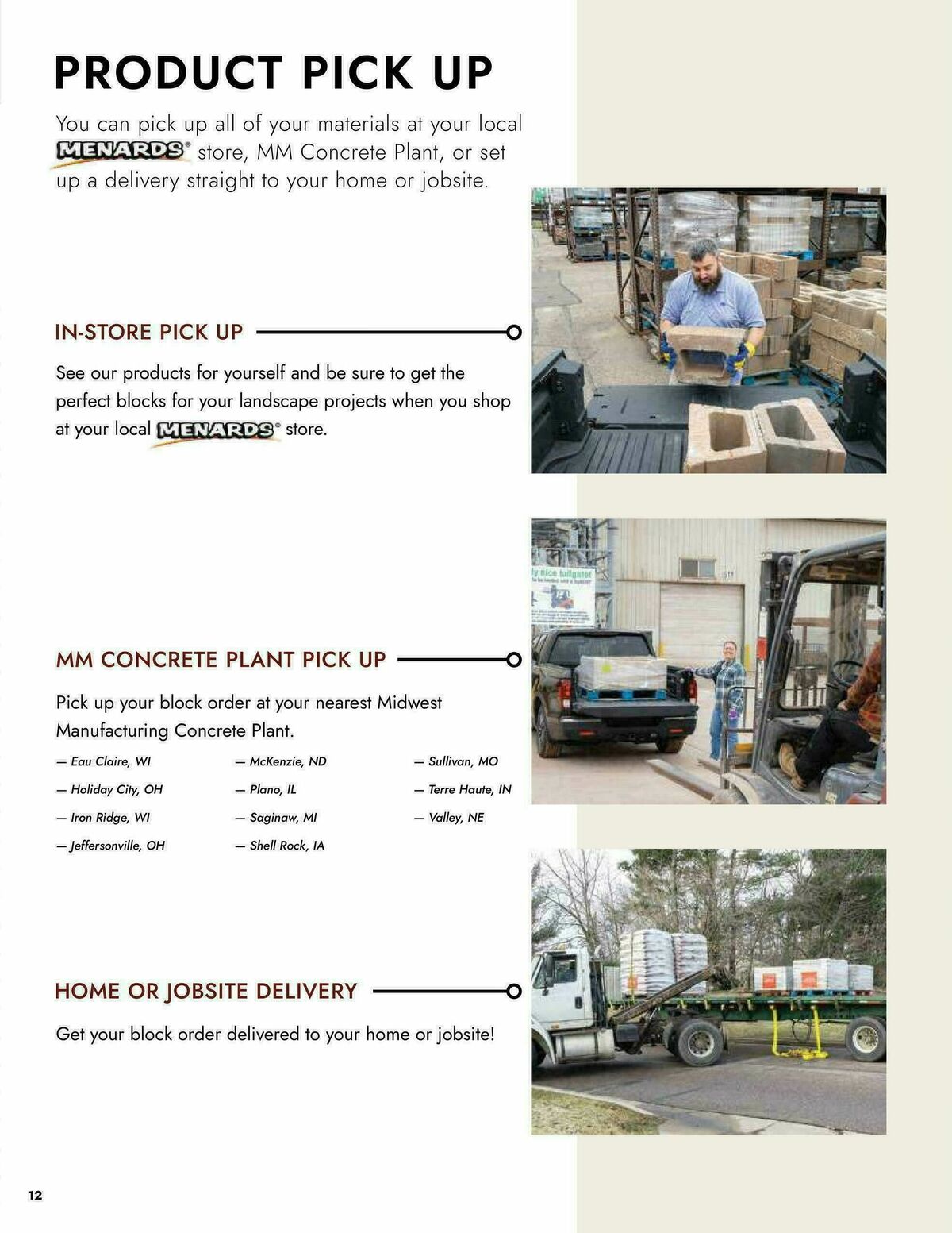 Menards Landscape Block Catalog Weekly Ad from April 2