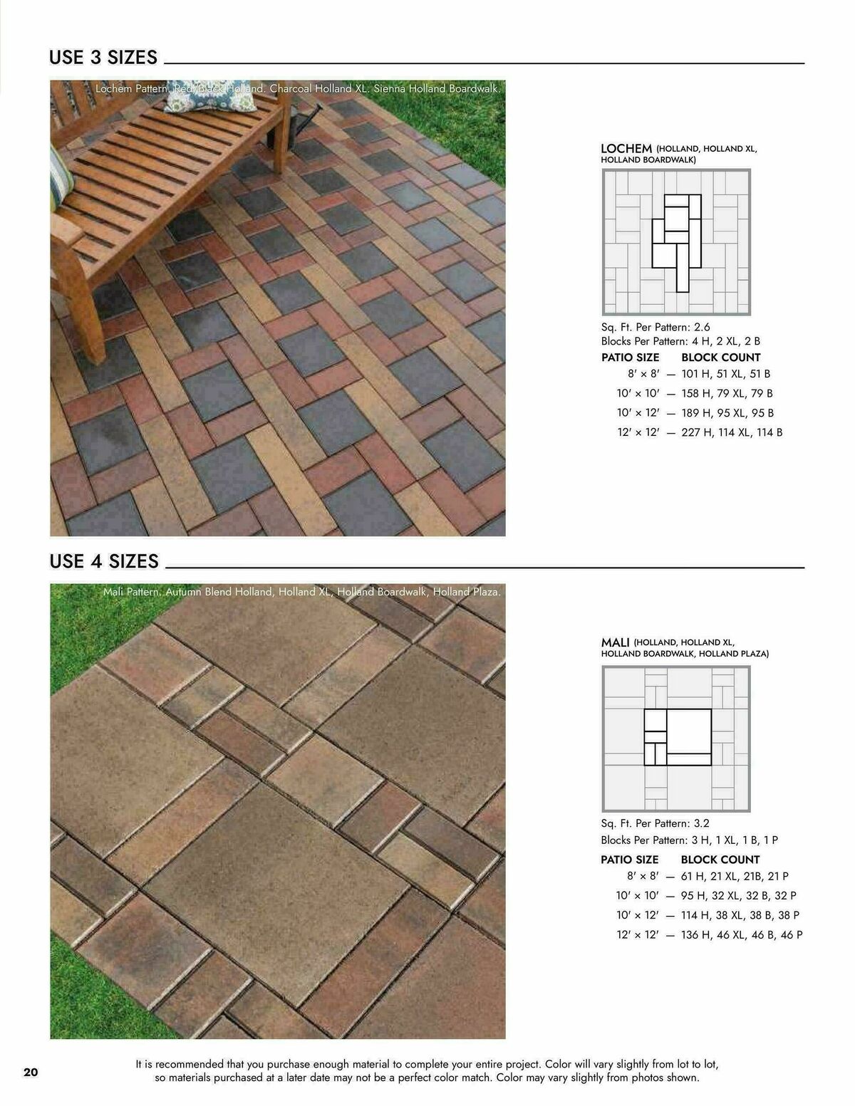 Menards Landscape Block Catalog Weekly Ad from April 2