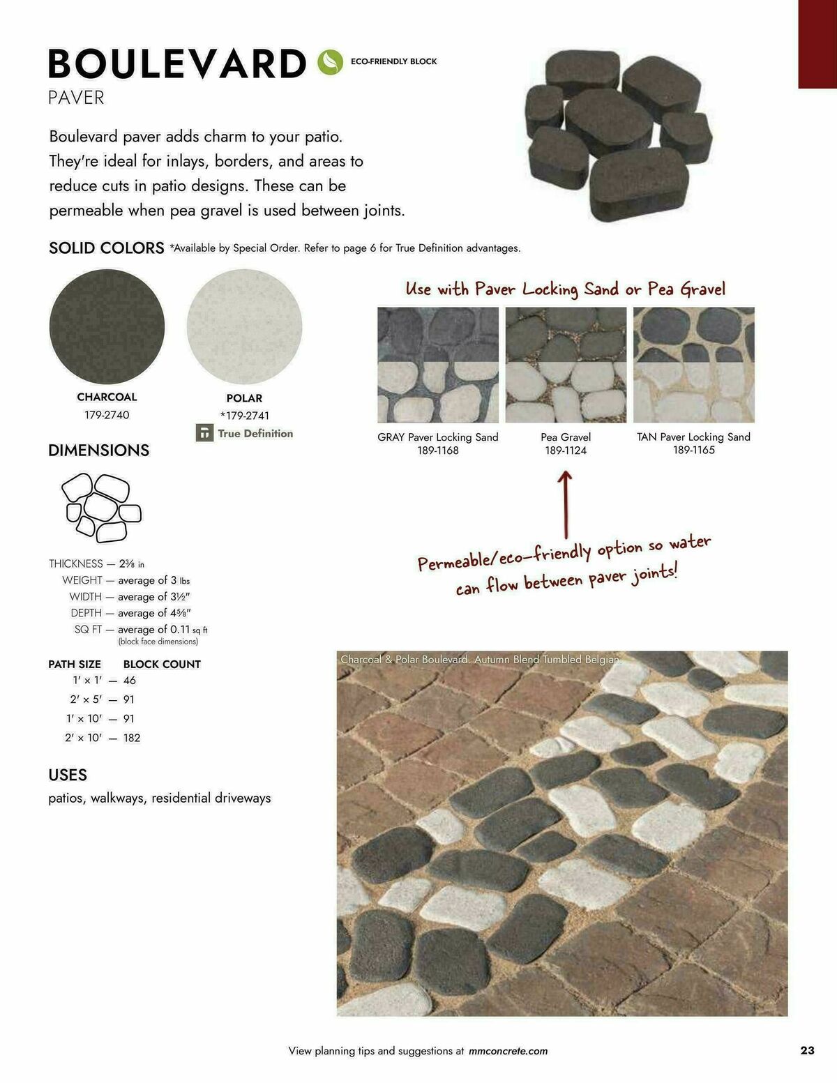 Menards Landscape Block Catalog Weekly Ad from April 2