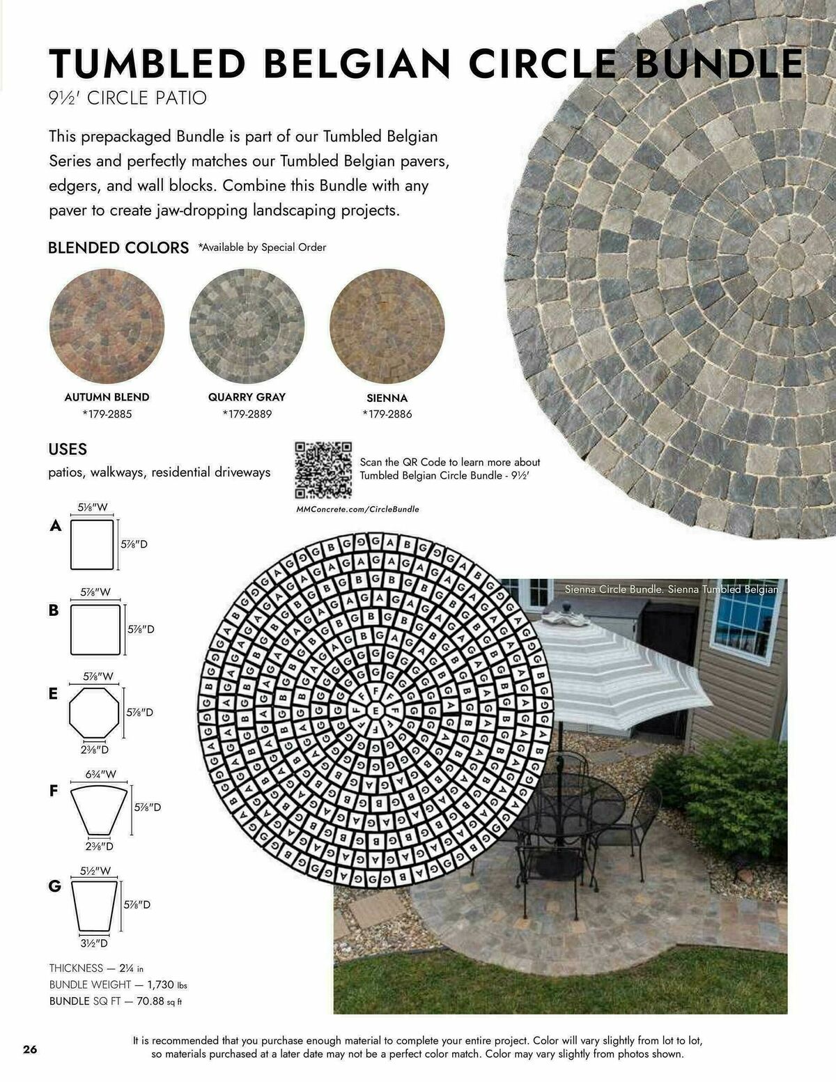 Menards Landscape Block Catalog Weekly Ad from April 2