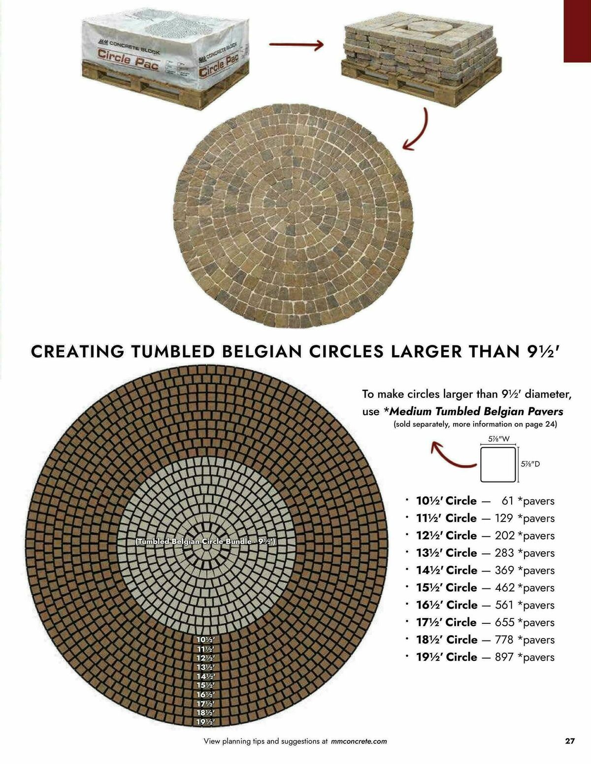 Menards Landscape Block Catalog Weekly Ad from April 2