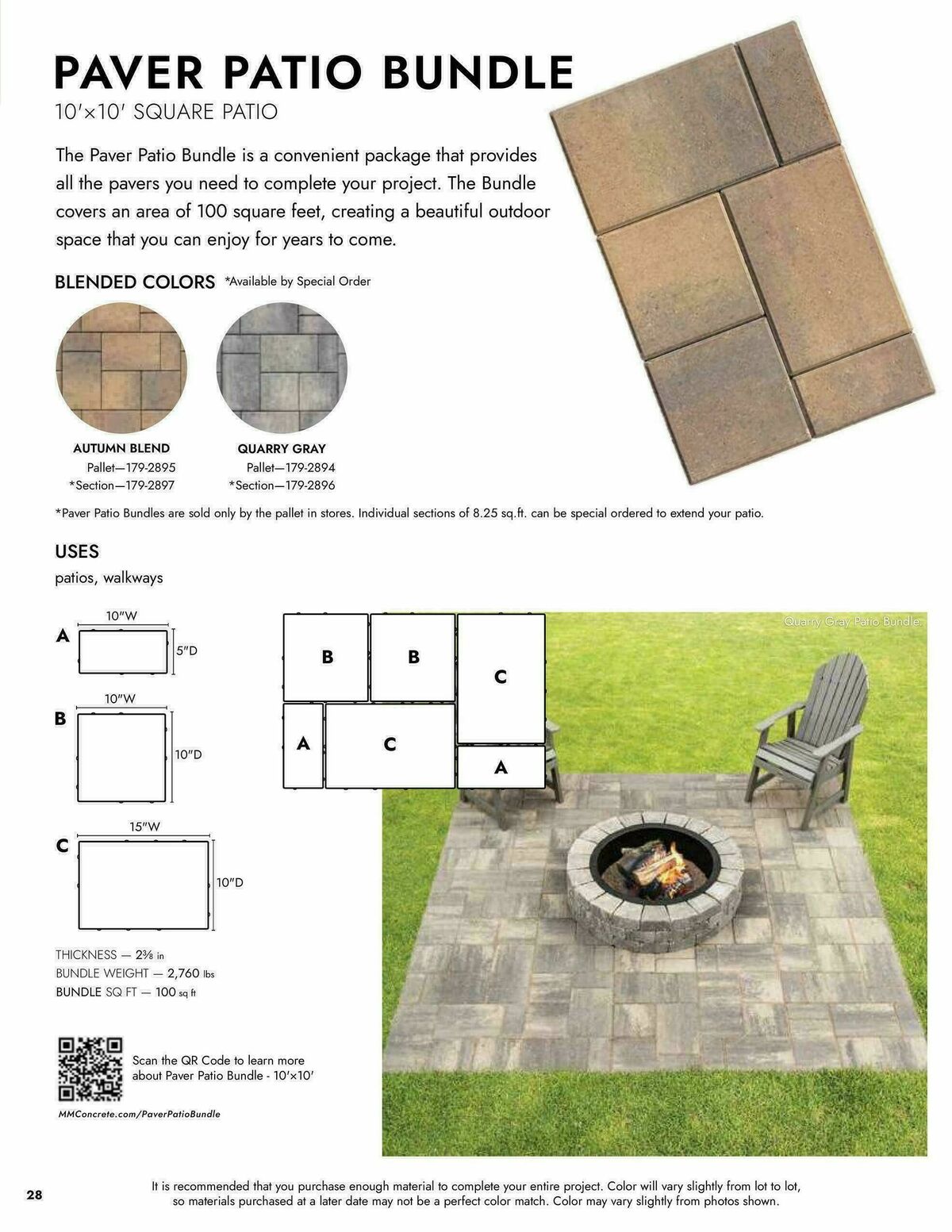 Menards Landscape Block Catalog Weekly Ad from April 2