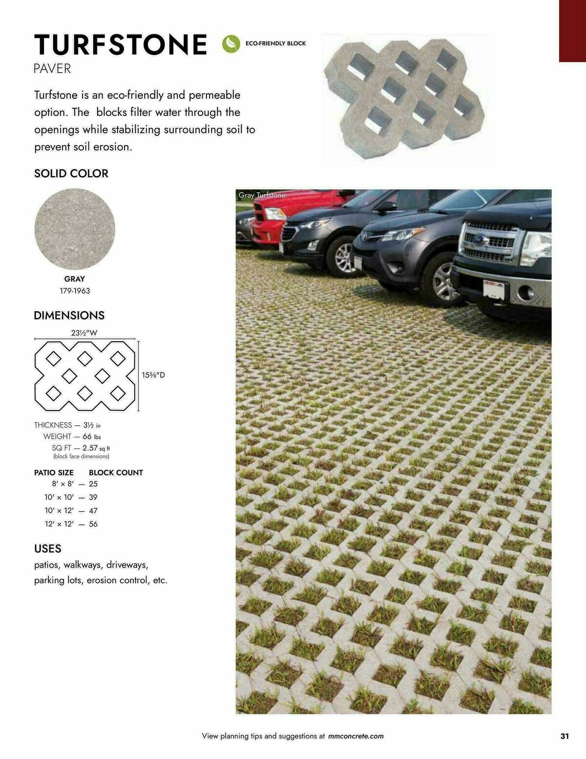 Menards Landscape Block Catalog Weekly Ad from April 2