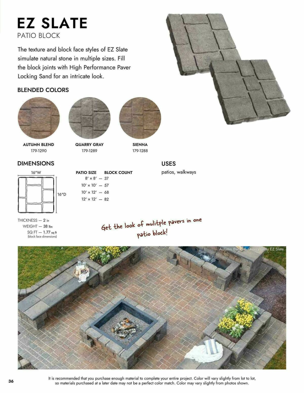 Menards Landscape Block Catalog Weekly Ad from April 2