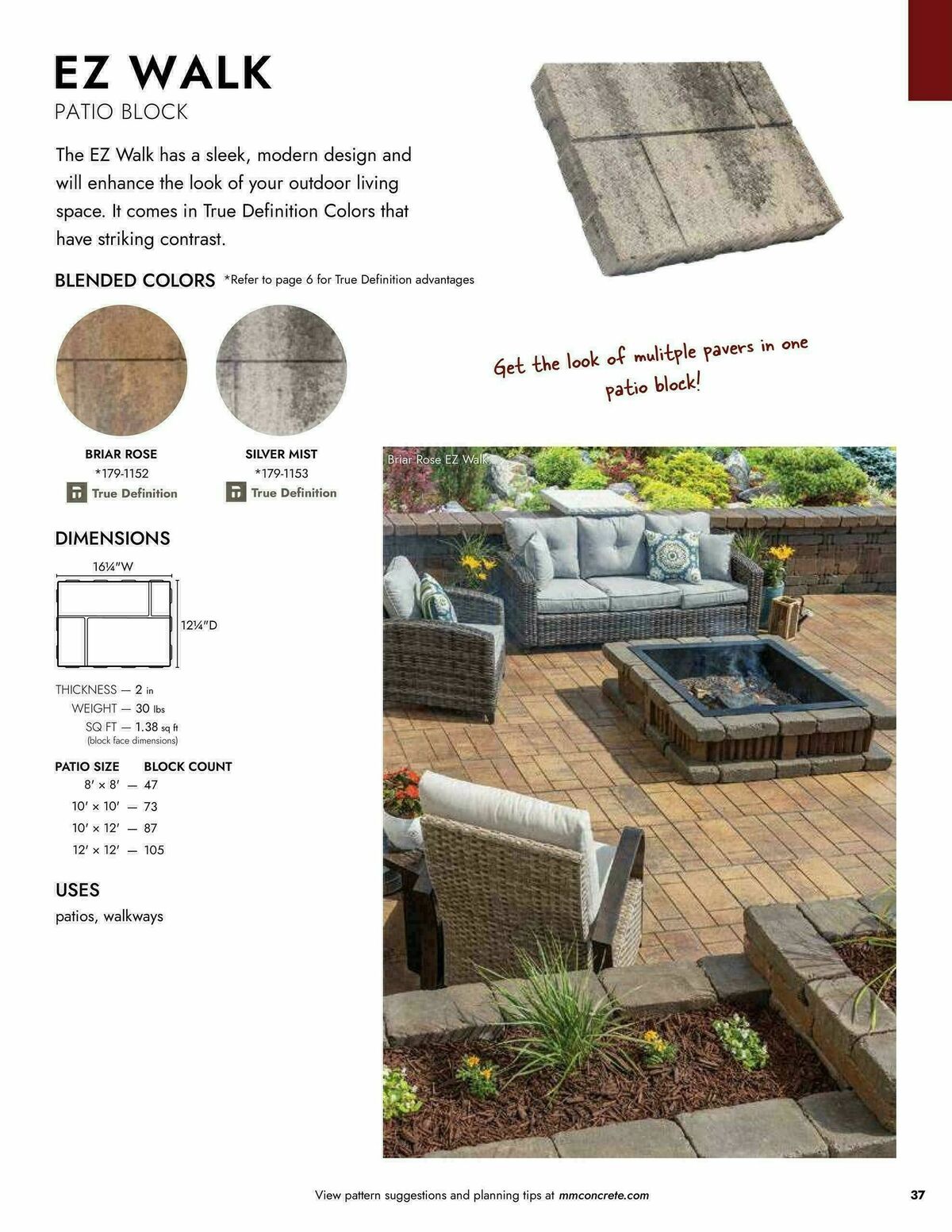 Menards Landscape Block Catalog Weekly Ad from April 2