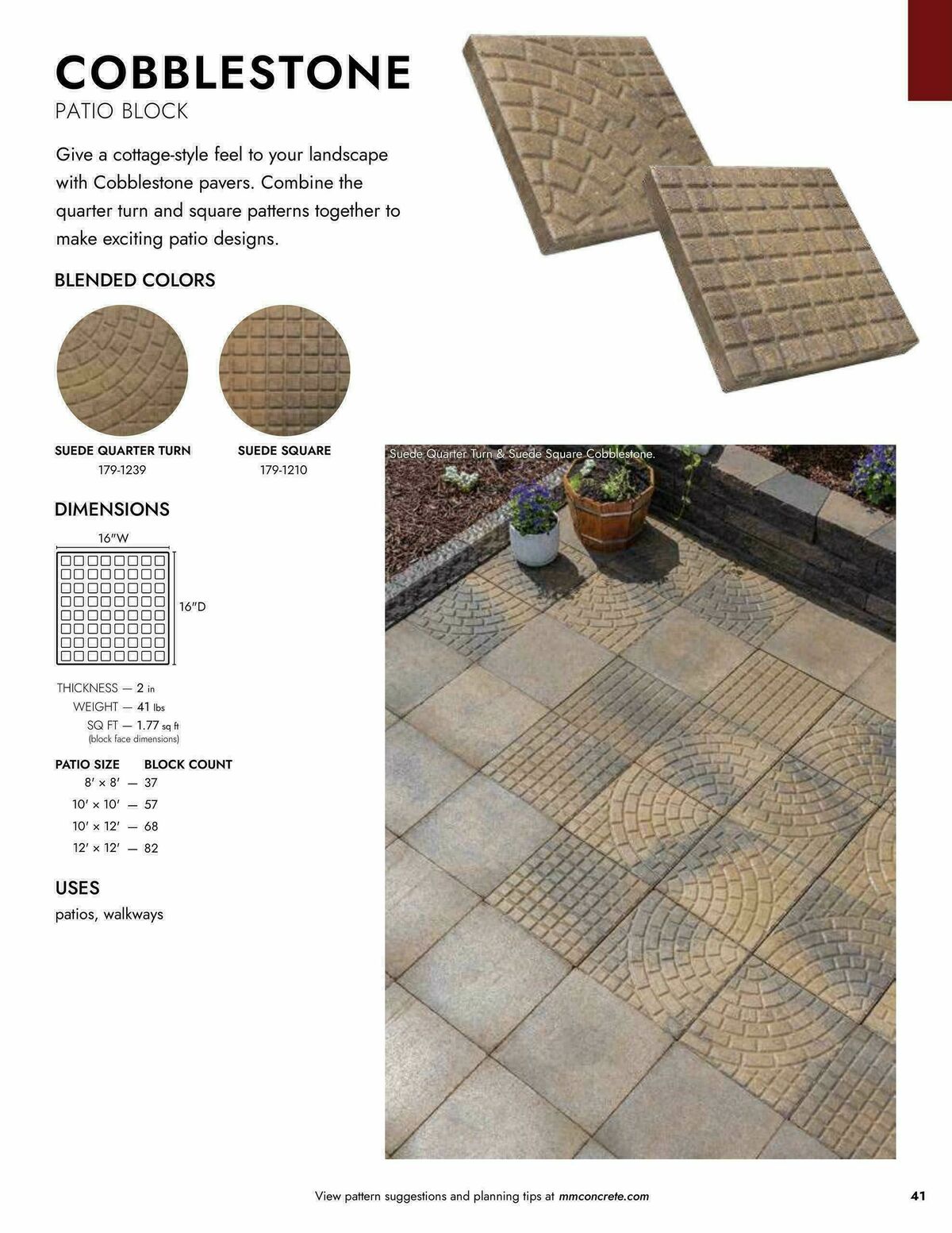 Menards Landscape Block Catalog Weekly Ad from April 2