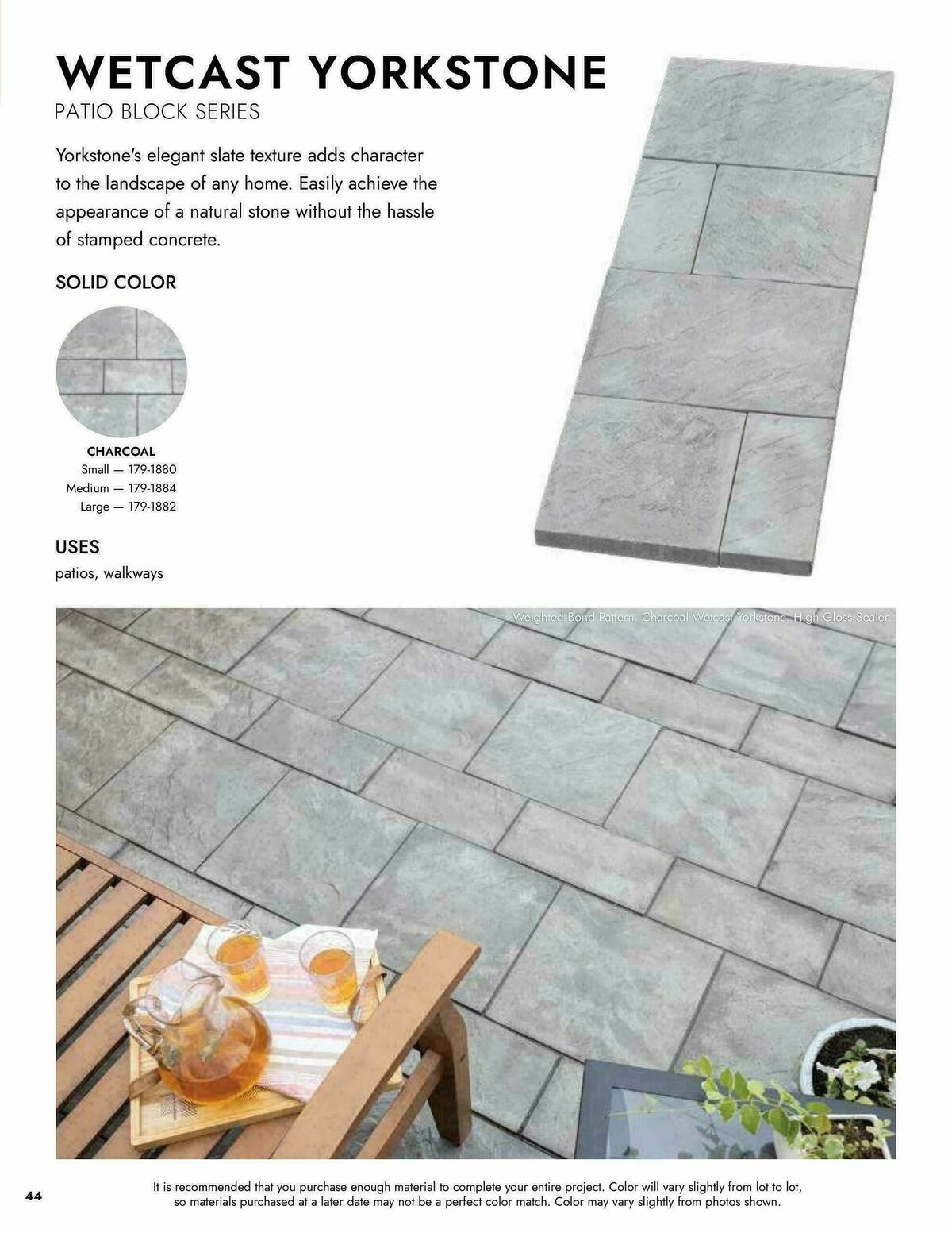 Menards Landscape Block Catalog Weekly Ad from April 2