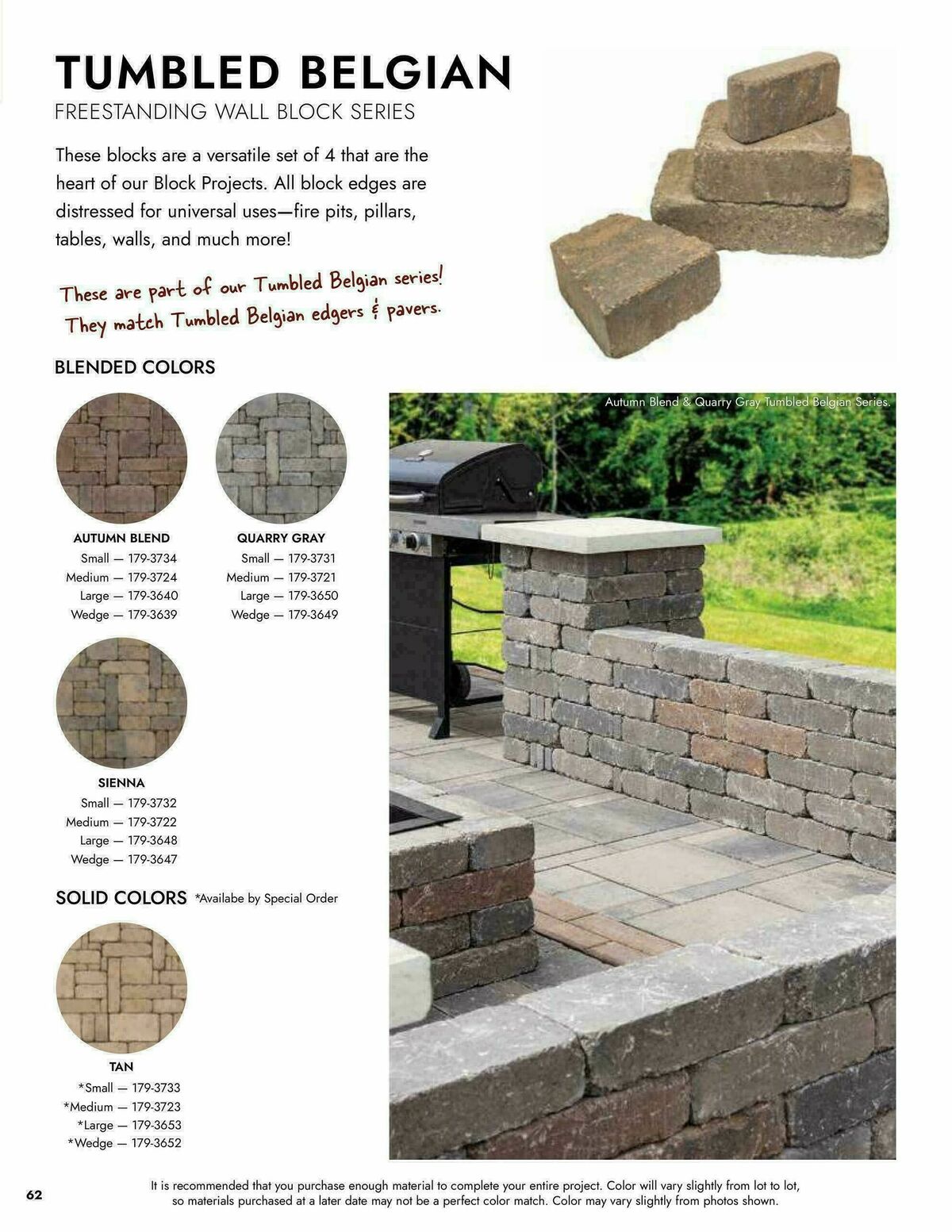 Menards Landscape Block Catalog Weekly Ad from April 2