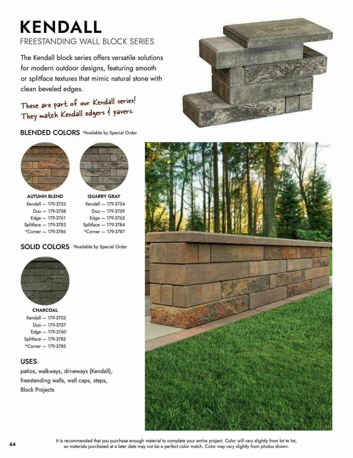 Menards Landscape Block Catalog Weekly Ad from April 2