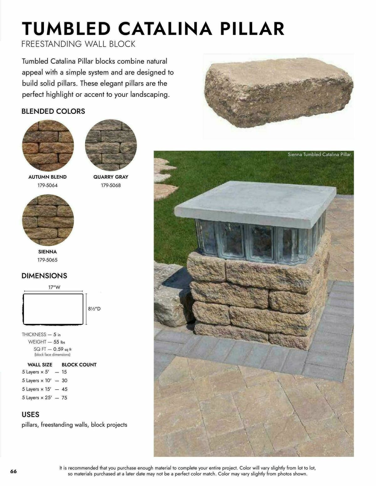 Menards Landscape Block Catalog Weekly Ad from April 2