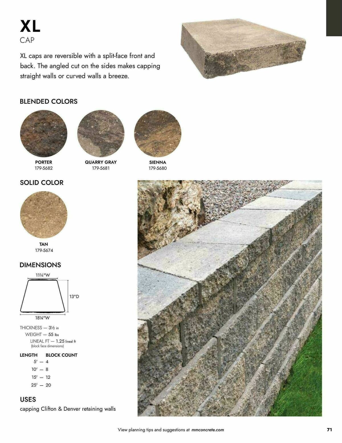 Menards Landscape Block Catalog Weekly Ad from April 2