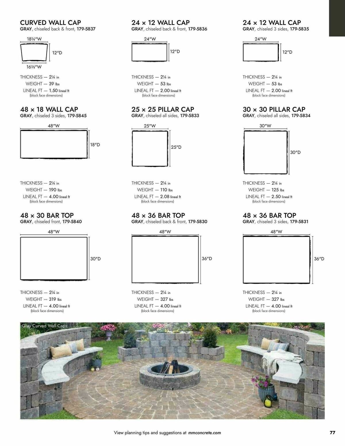Menards Landscape Block Catalog Weekly Ad from April 2
