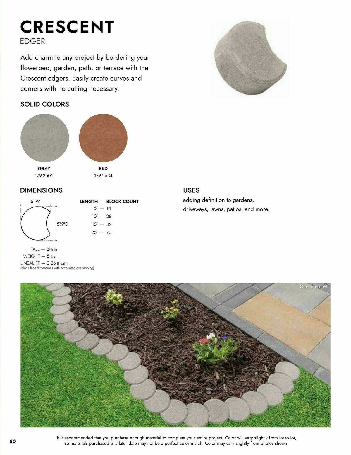 Menards Landscape Block Catalog Weekly Ad from April 2
