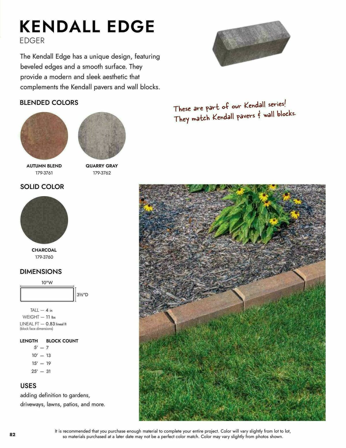 Menards Landscape Block Catalog Weekly Ad from April 2