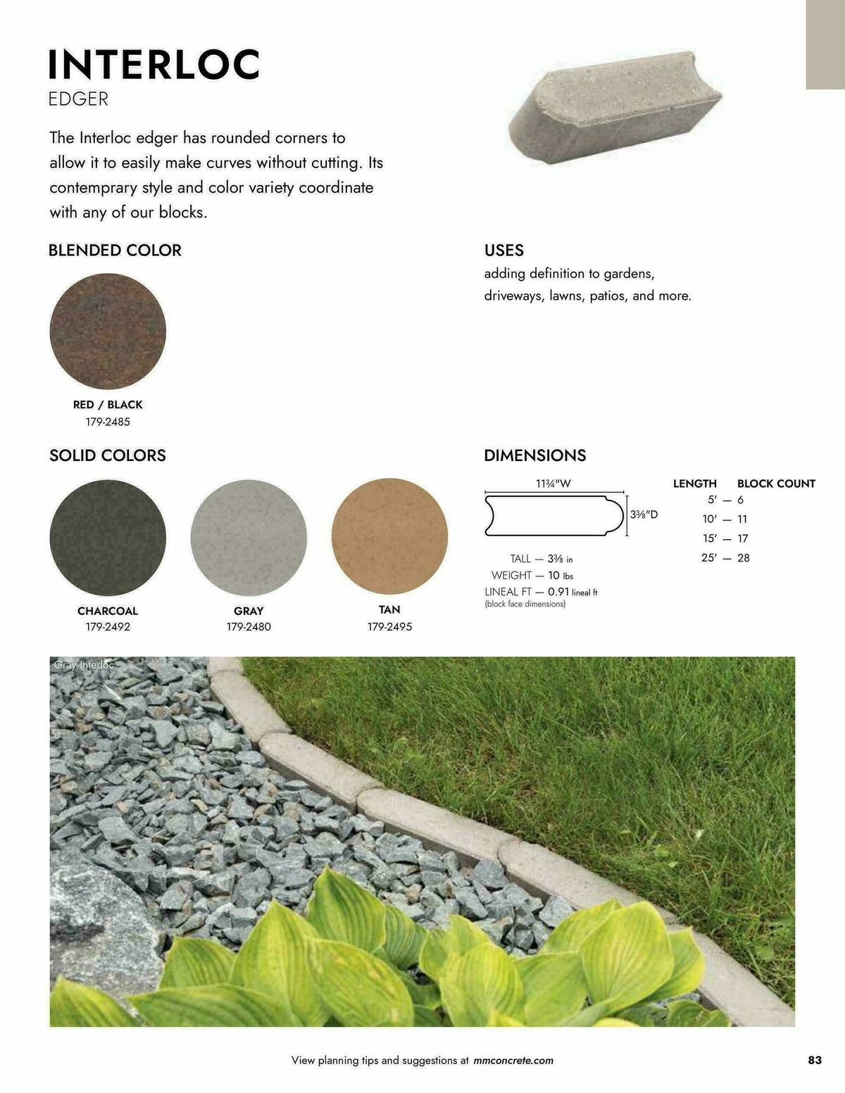 Menards Landscape Block Catalog Weekly Ad from April 2