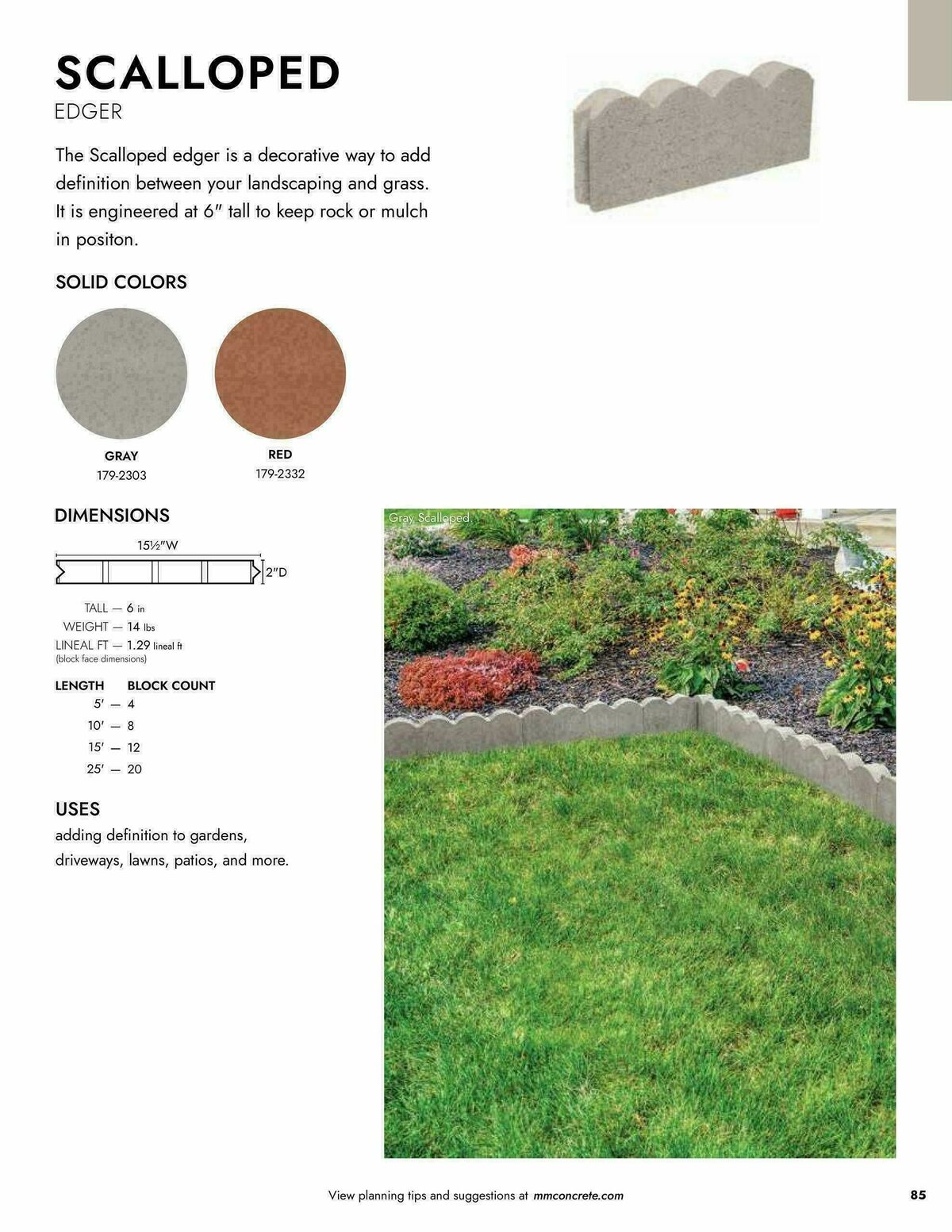 Menards Landscape Block Catalog Weekly Ad from April 2