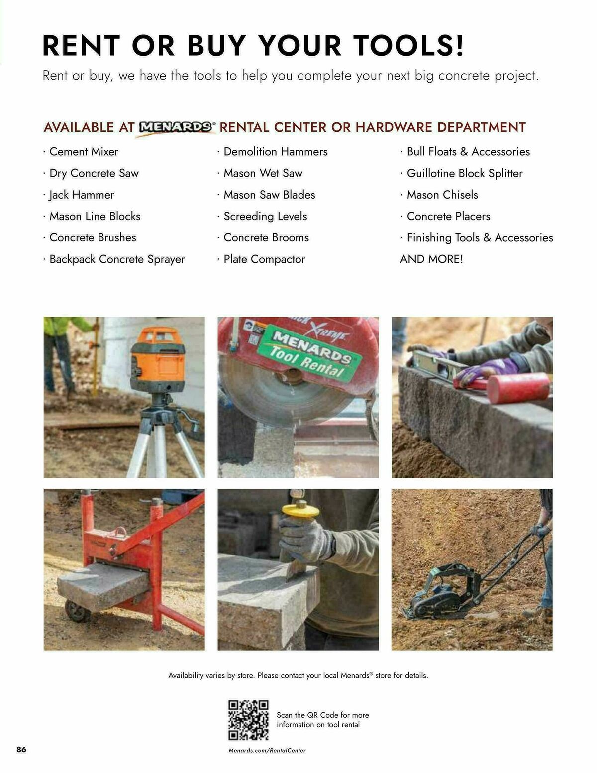 Menards Landscape Block Catalog Weekly Ad from April 2