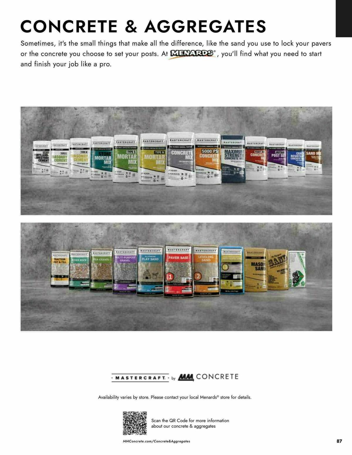 Menards Landscape Block Catalog Weekly Ad from April 2