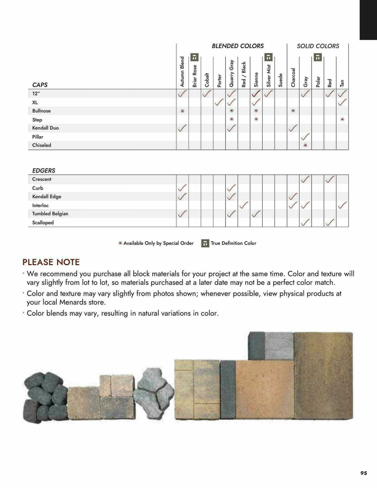 Menards Landscape Block Catalog Weekly Ad from April 2