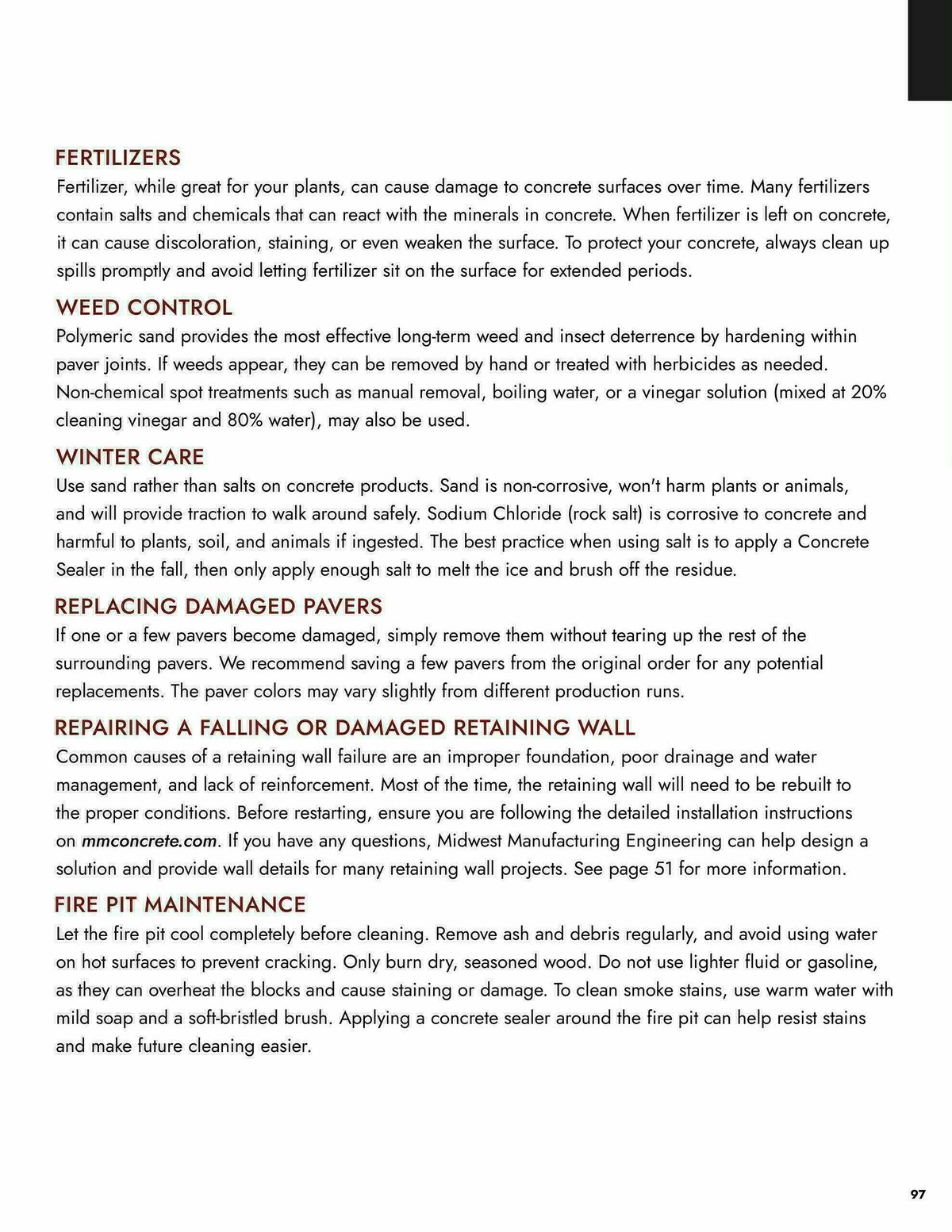 Menards Landscape Block Catalog Weekly Ad from April 2