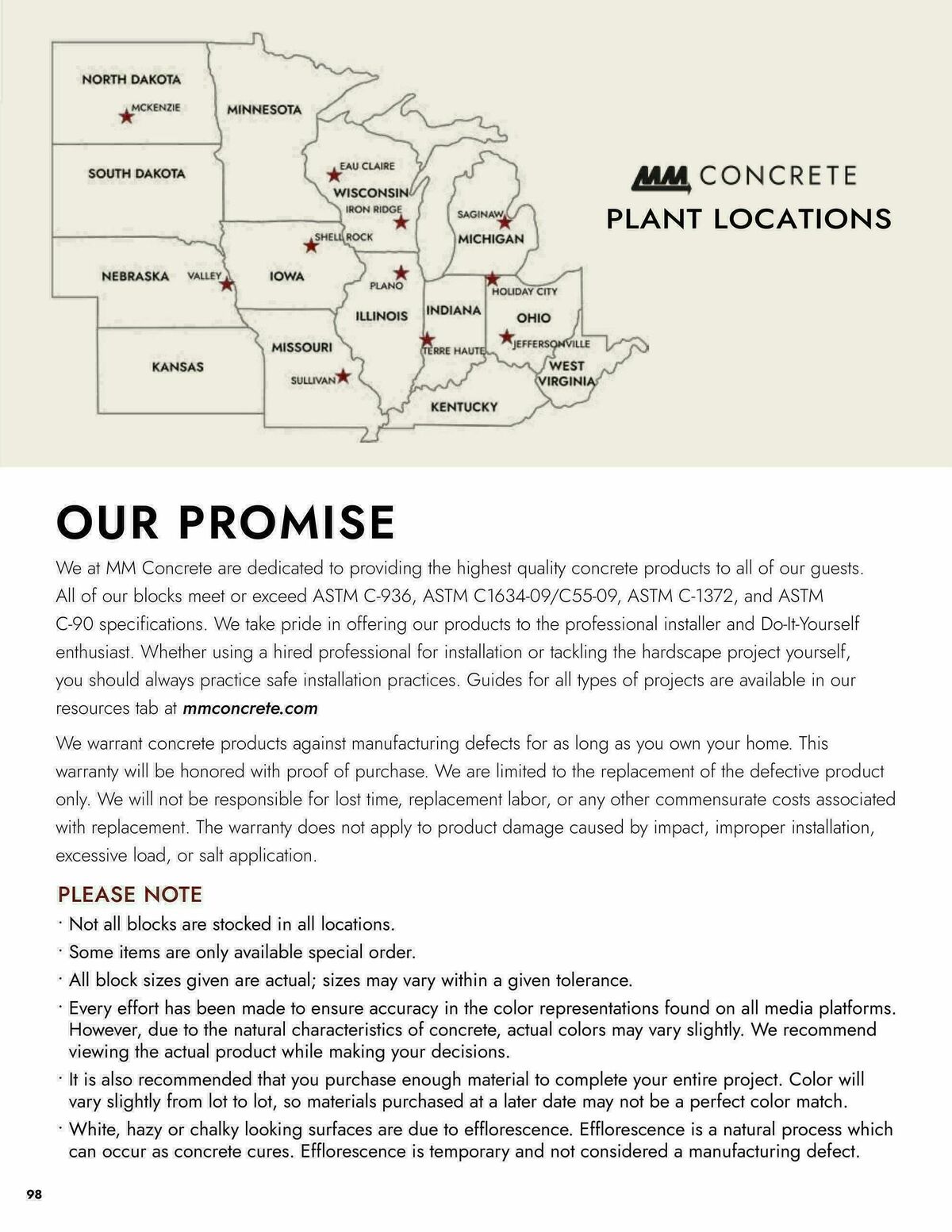 Menards Landscape Block Catalog Weekly Ad from April 2