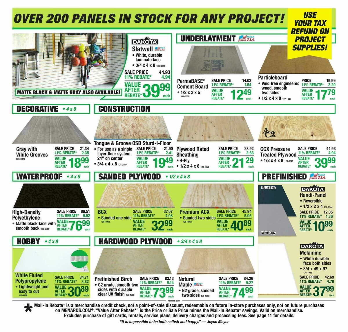 Menards Weekly Ad from April 8