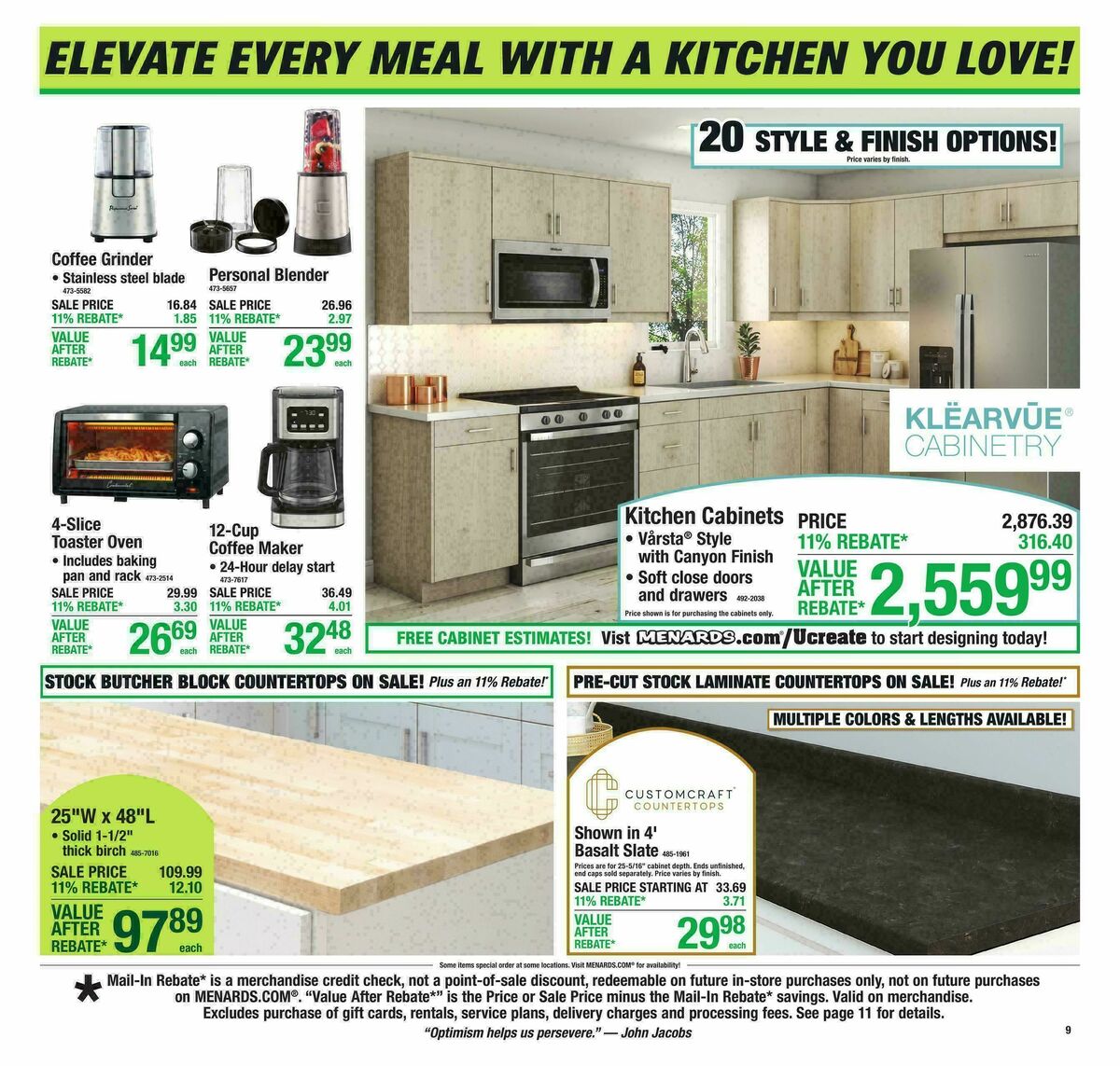 Menards Weekly Ad from April 8