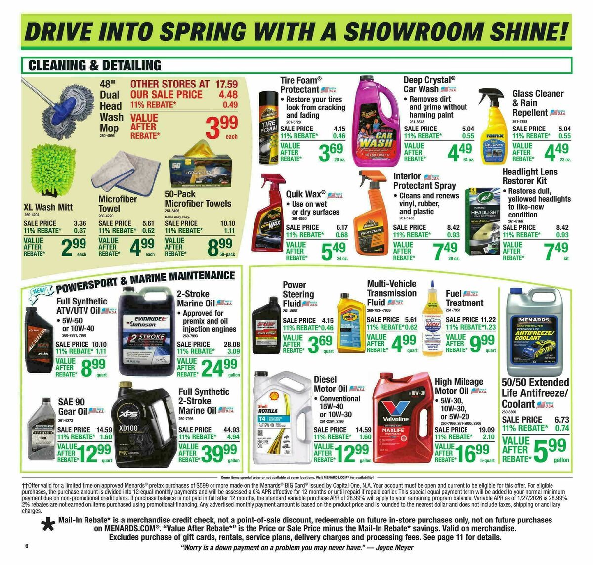 Menards Weekly Ad from April 8